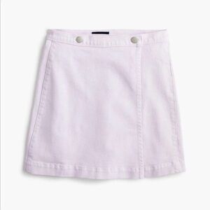 J.Crew. Light purple denim wrap skirt